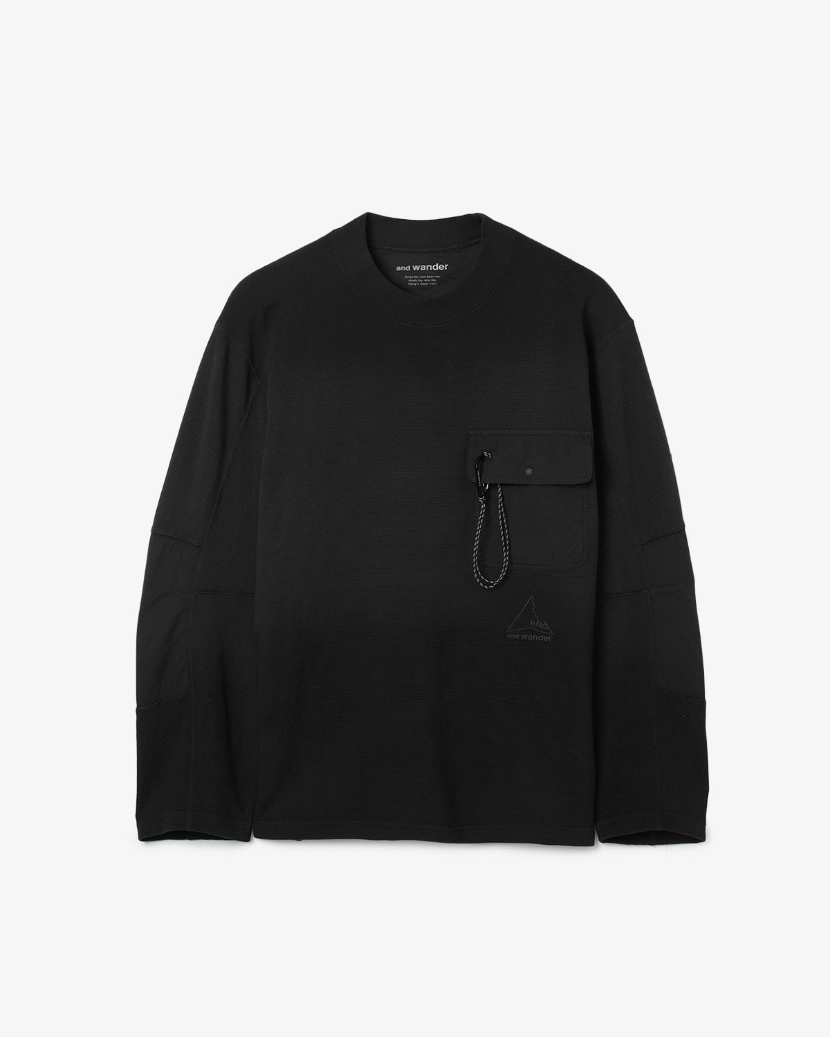 ROA GARMENT DYE WAFFLE POCKET T