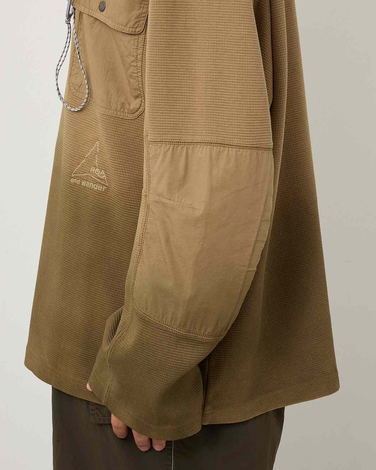 ROA GARMENT DYE WAFFLE POCKET T