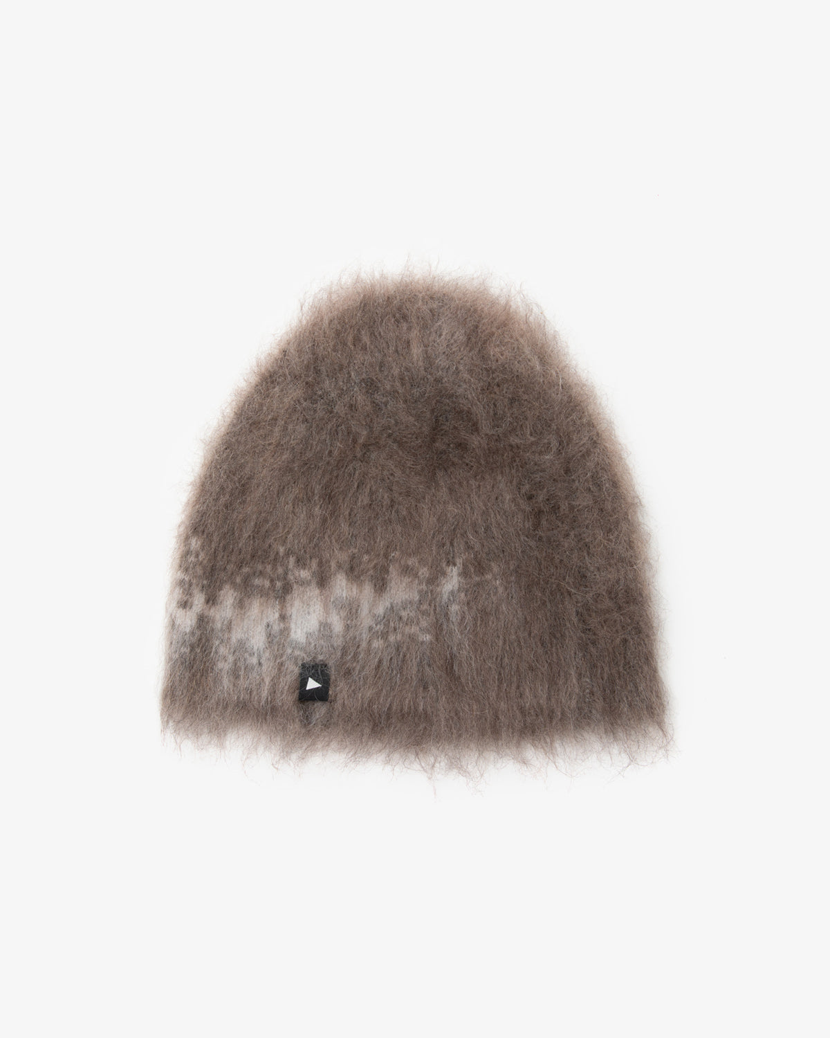 JACQUARD SHAGGY KNIT CAP