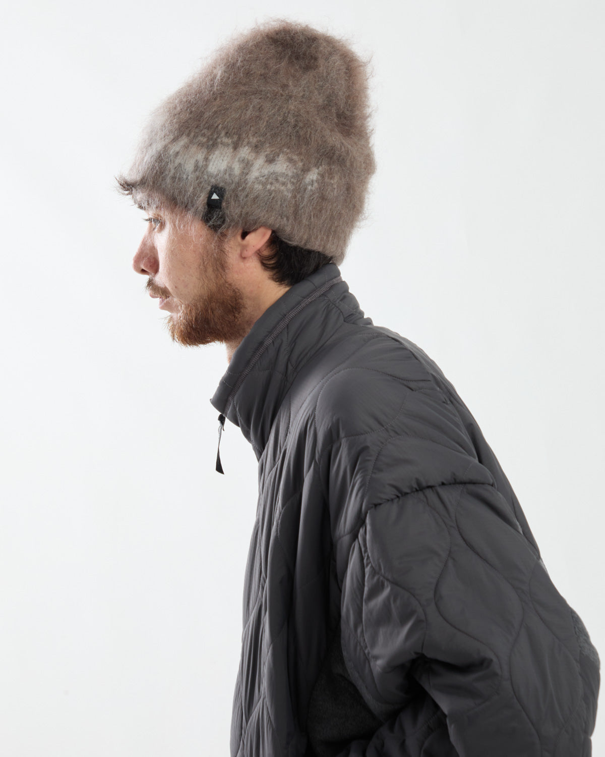 JACQUARD SHAGGY KNIT CAP