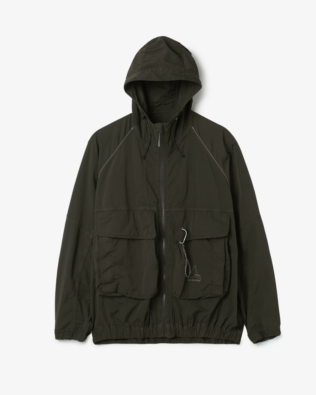 ROA GARMENT DYE NYLON HOODED JACKET