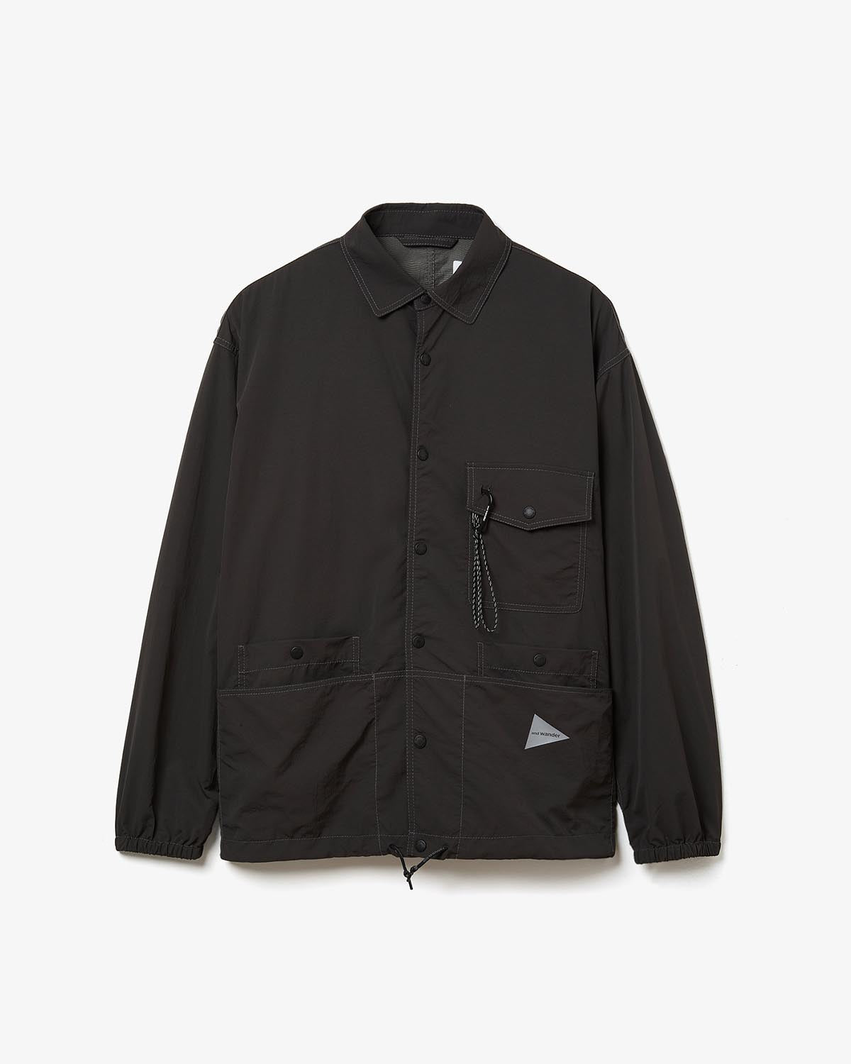 CRINKLED NYLON SHIRTS JACKET