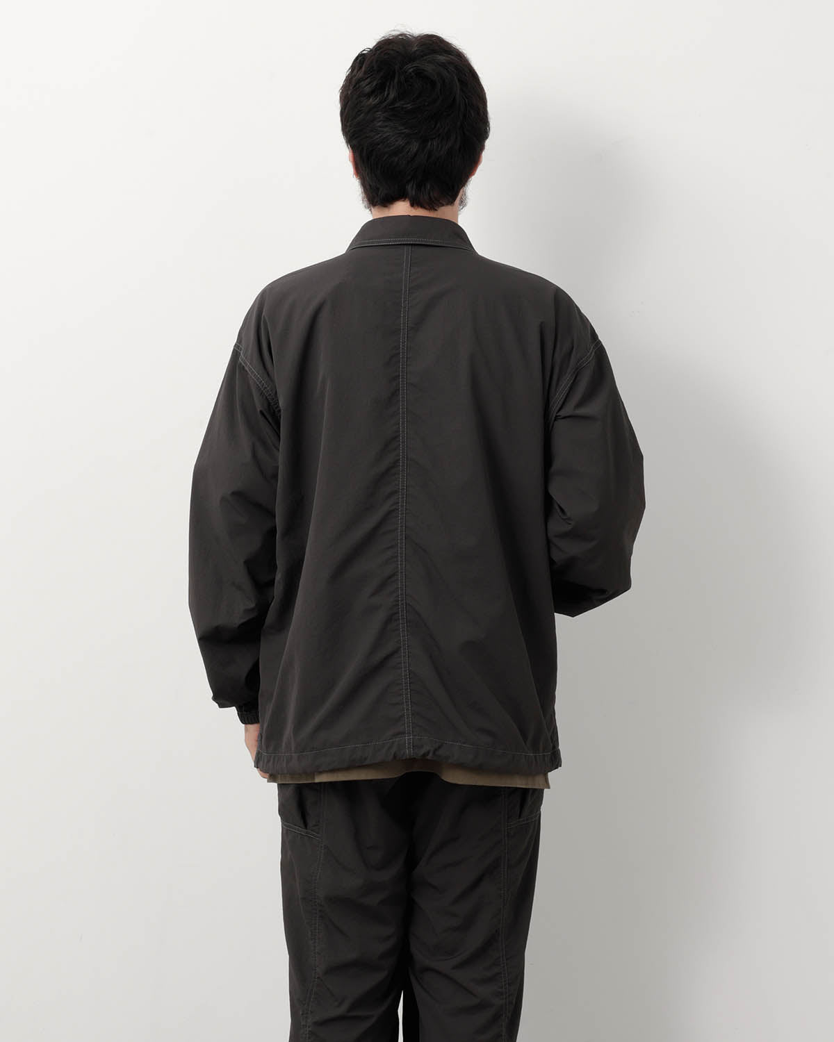 CRINKLED NYLON SHIRTS JACKET