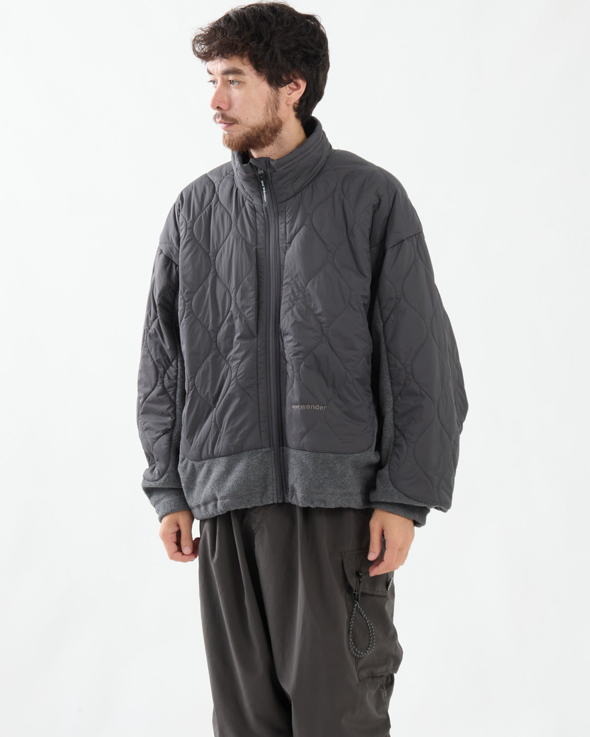 QUILTING FLEECE JACKET