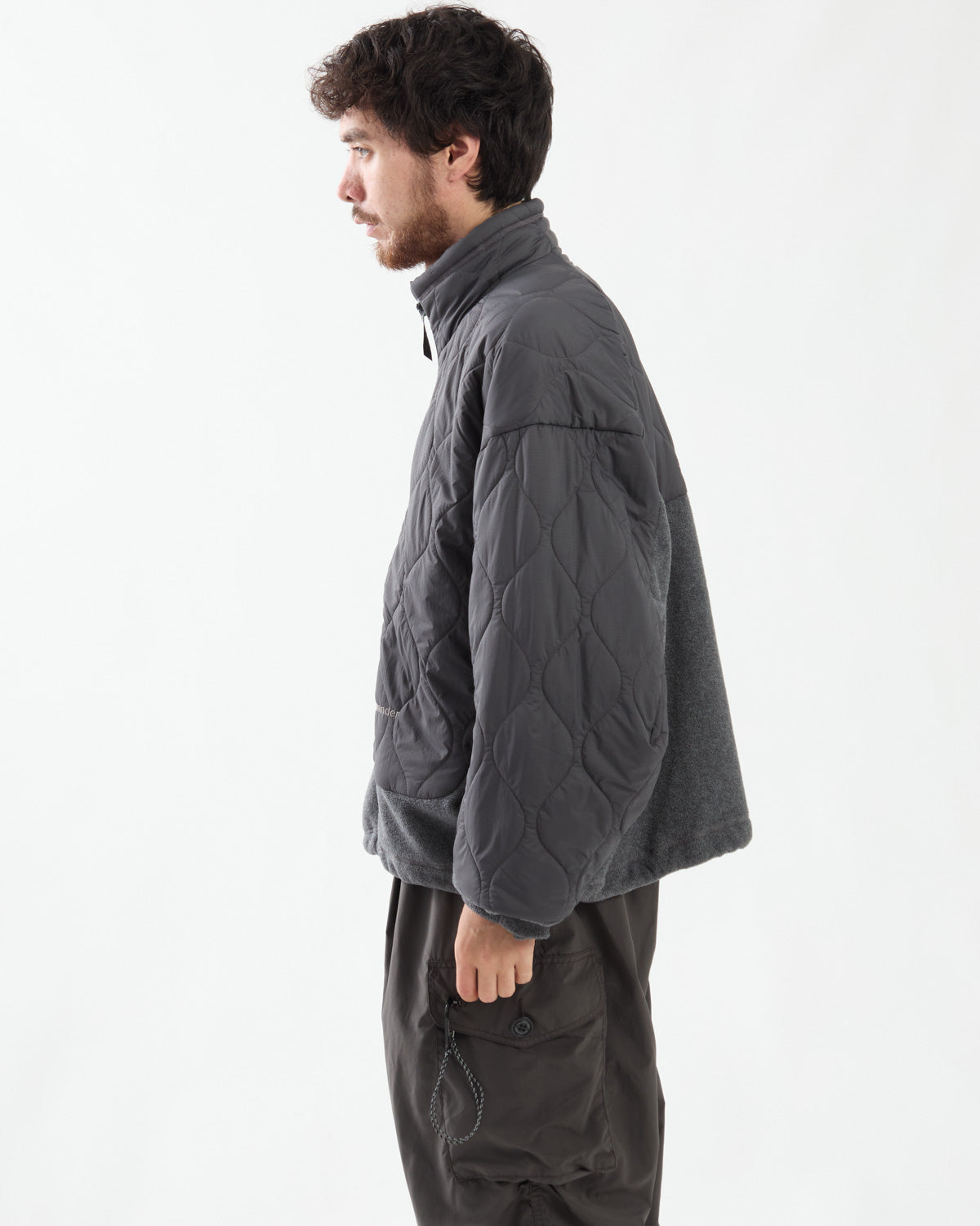 QUILTING FLEECE JACKET