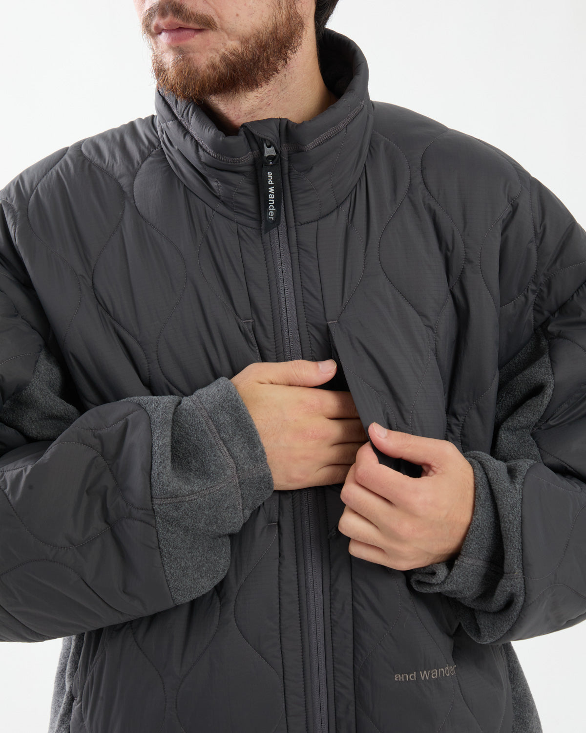 QUILTING FLEECE JACKET