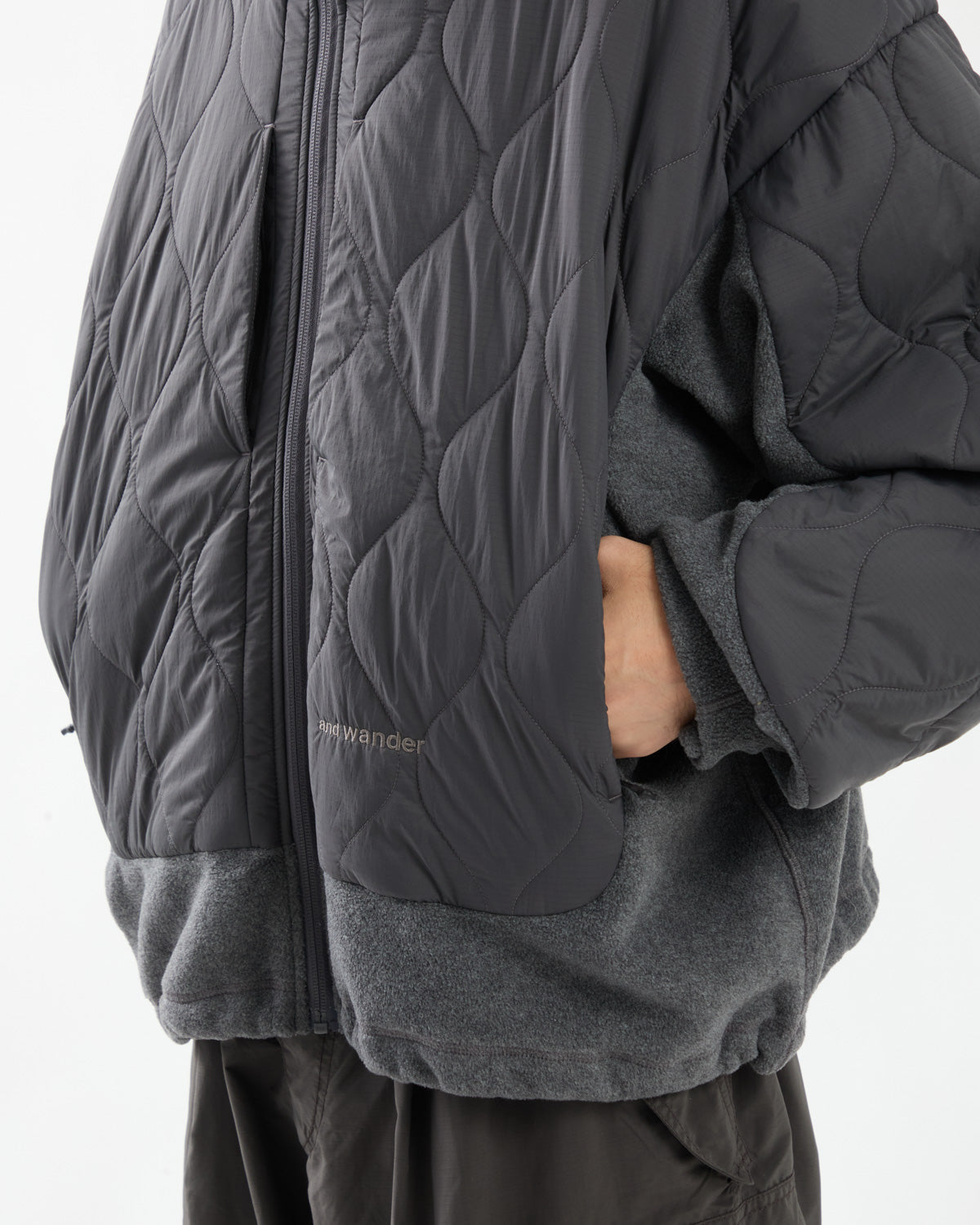 QUILTING FLEECE JACKET