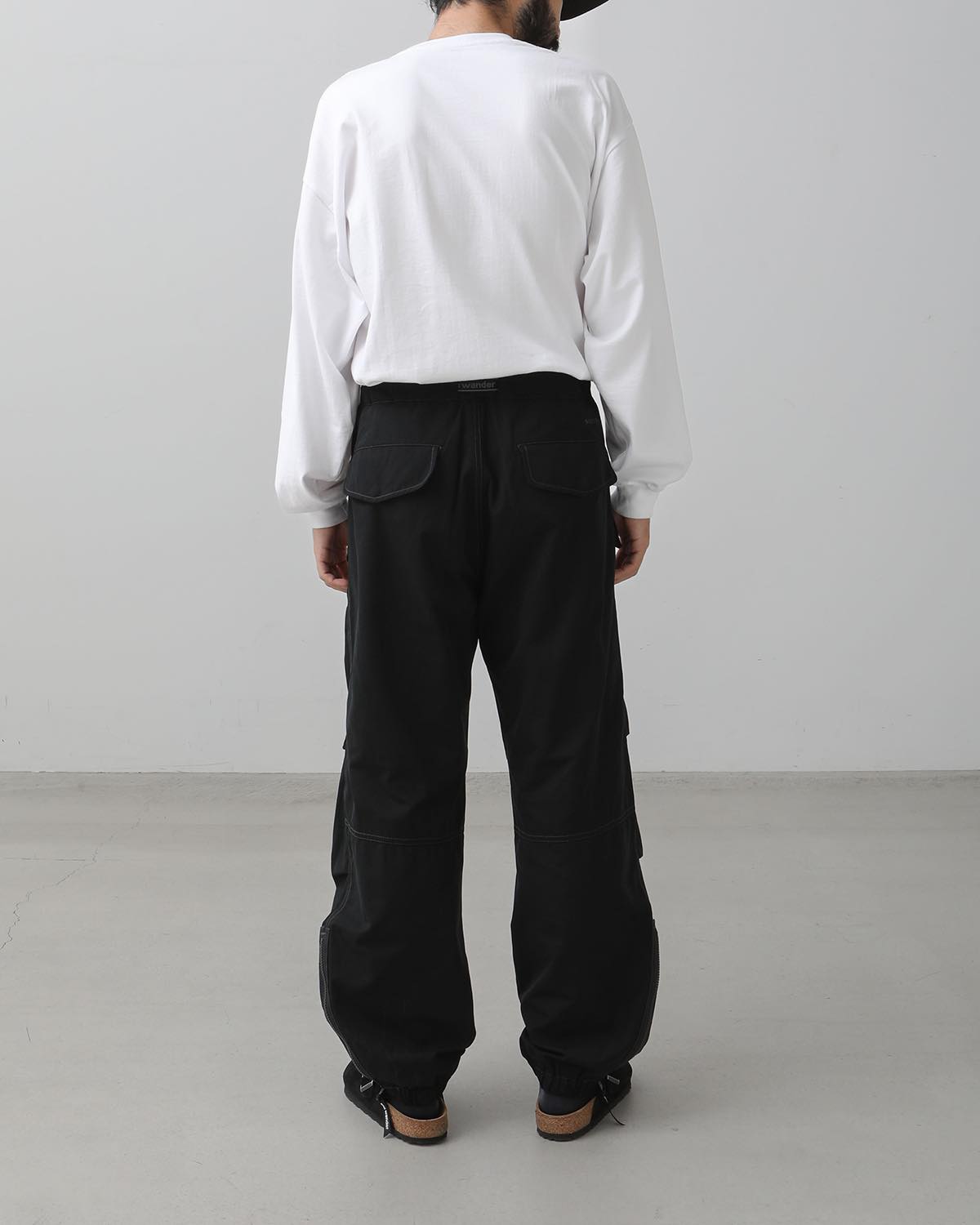 HIGH COUNT CLOTH SIDE ZIP HEM PANTS