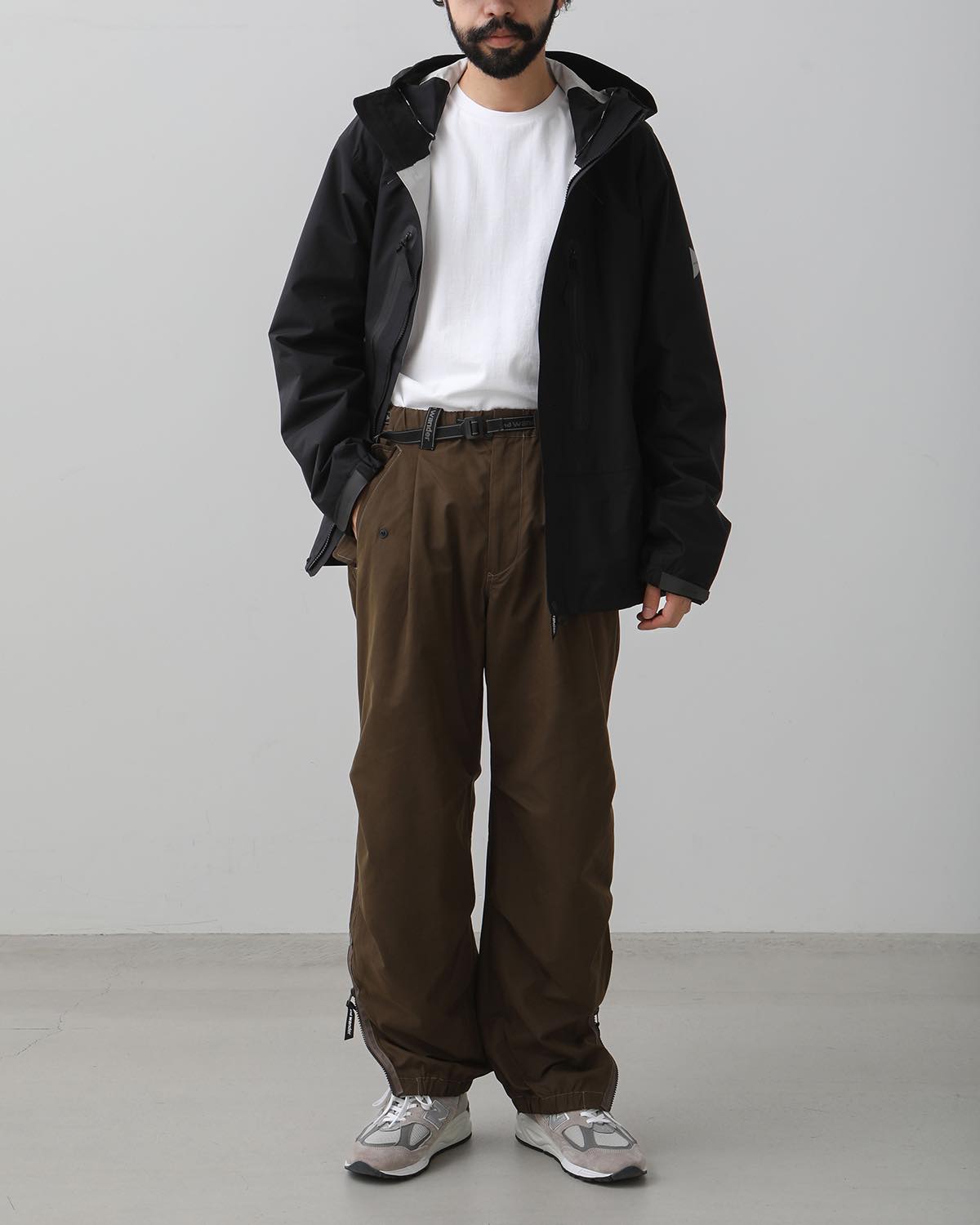 HIGH COUNT CLOTH SIDE ZIP HEM PANTS