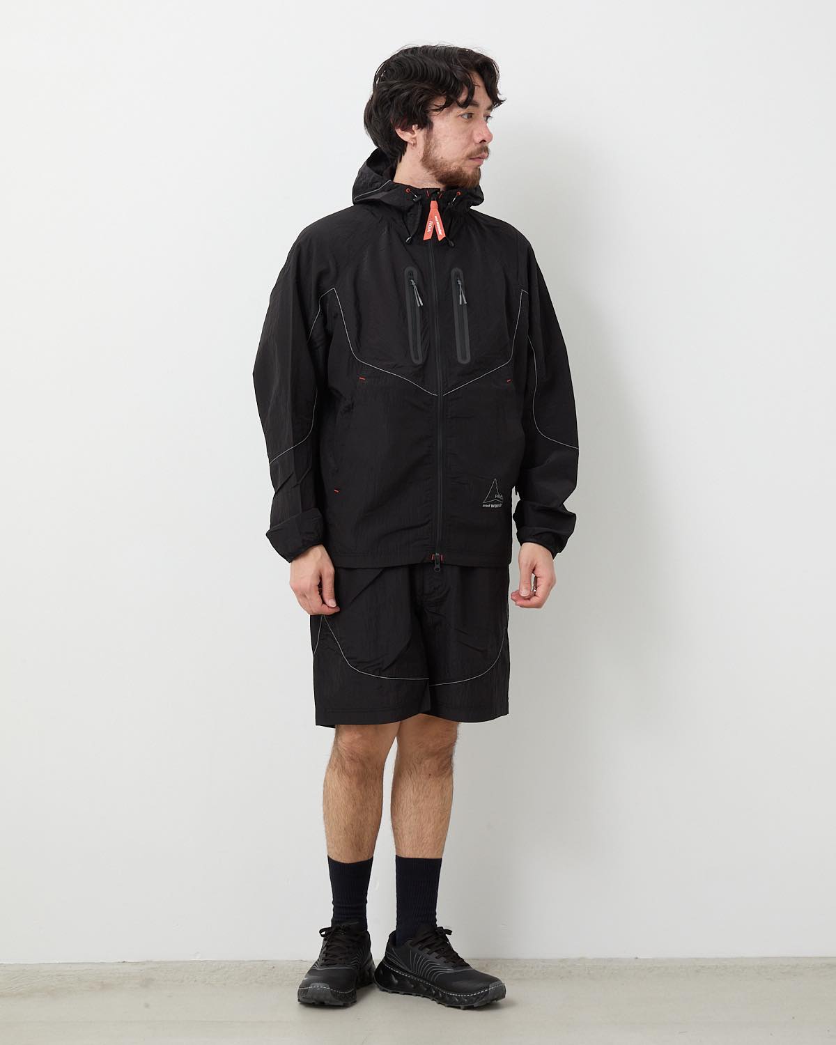 and wander × ROA コラボ ショートパンツ 黒 L(4) ROA × and wander RIPSTOP WND SHORT PANTS – COVERCHORD