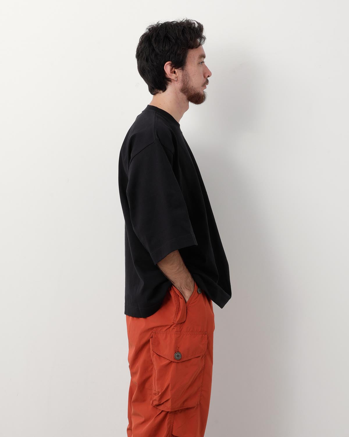 HEAVY COTTON POCKET HS TEE