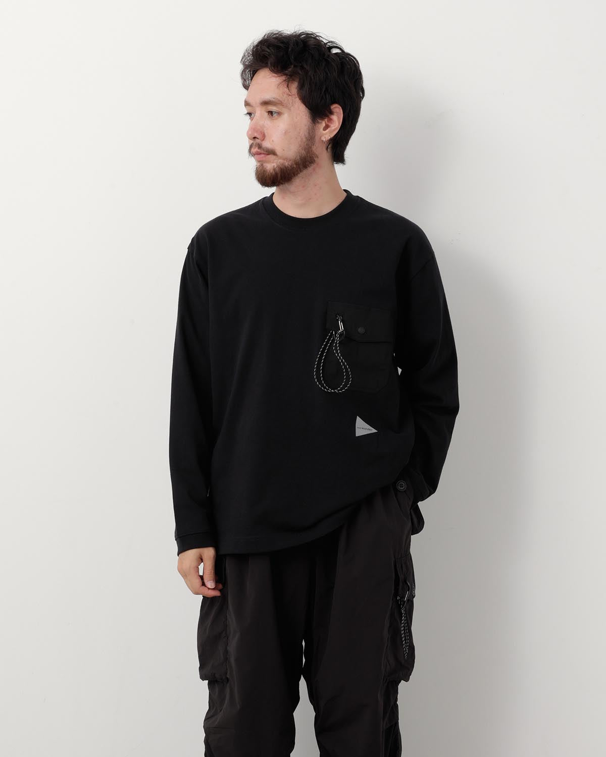 HEAVY COTTON POCKET LS TEE
