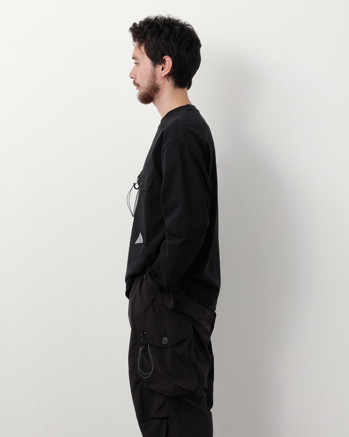 HEAVY COTTON POCKET LS TEE