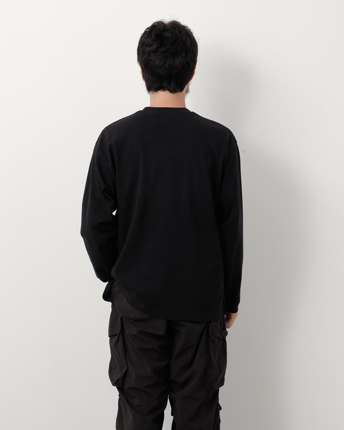 HEAVY COTTON POCKET LS TEE