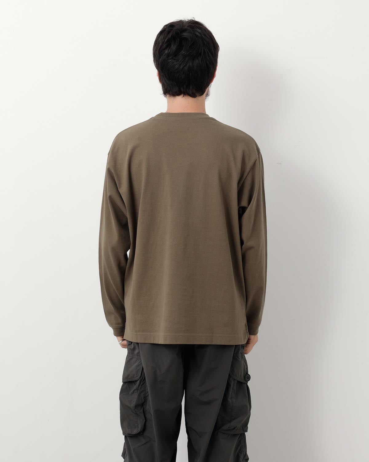 HEAVY COTTON POCKET LS TEE