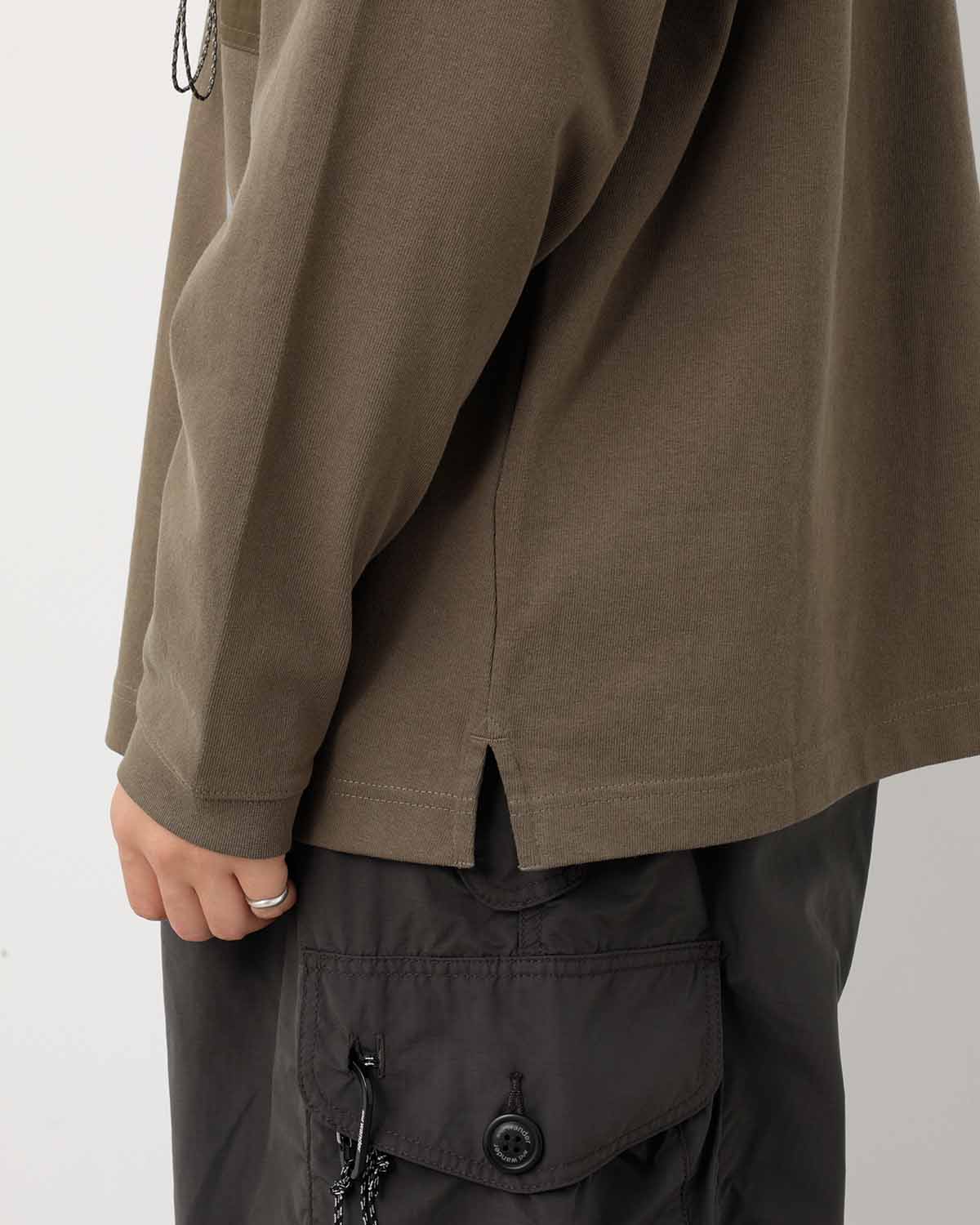 HEAVY COTTON POCKET LS TEE