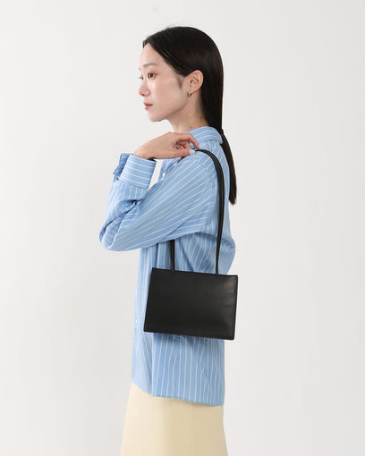 SQUARE-SHAPED TOTE BAG LONG HANDLE : S