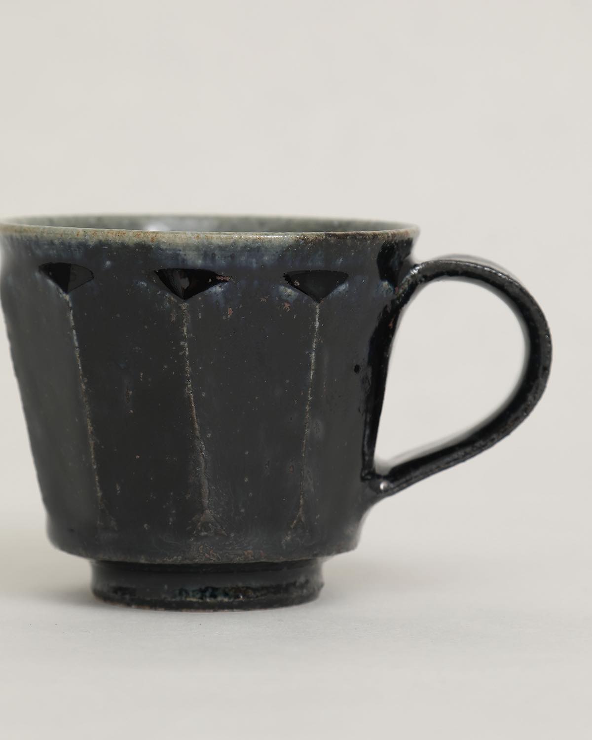 瑠璃 面取コーヒーカップ