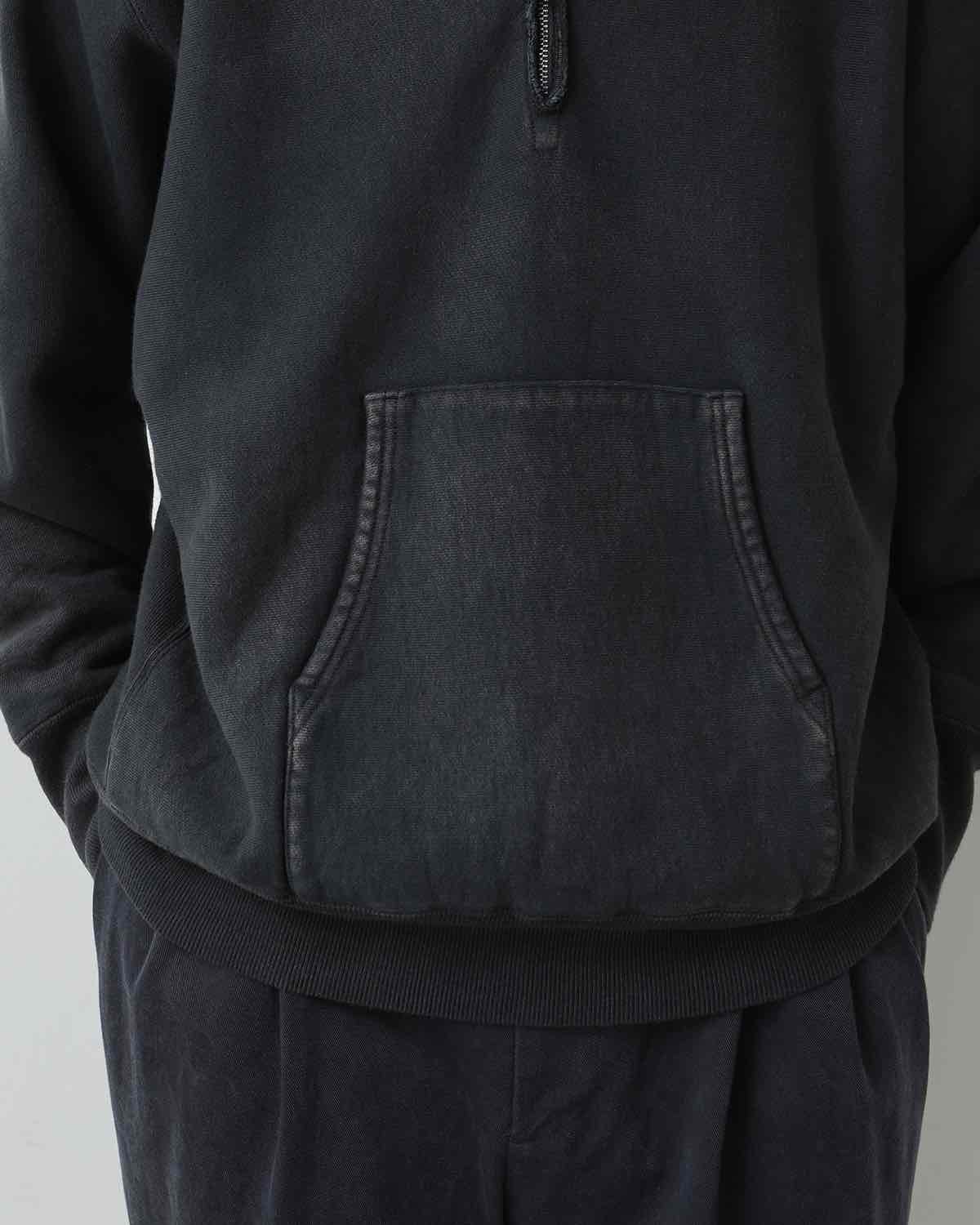 VINTAGE HALF ZIP SWEAT HOODIE