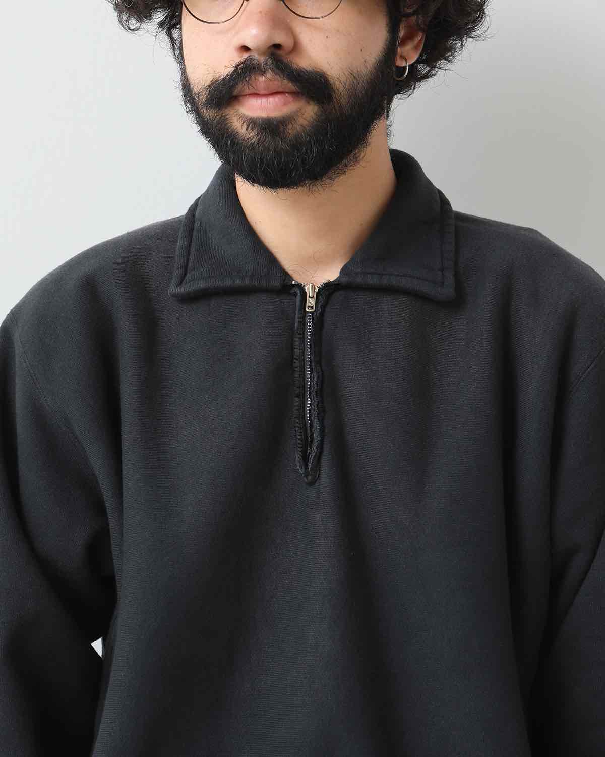 VINTAGE HALF ZIP SWEAT SHIRT