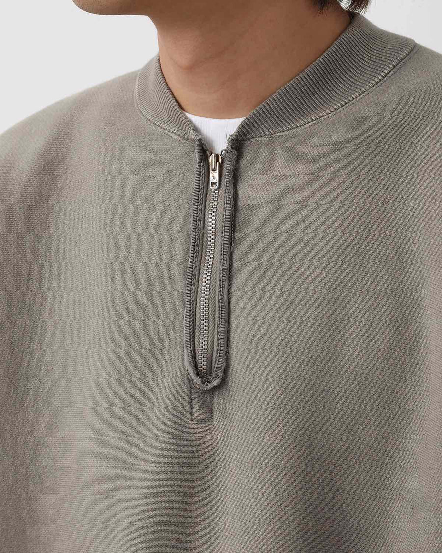 VINTAGE HALF ZIP RIB COLLAR SWEATSHIRT – COVERCHORD