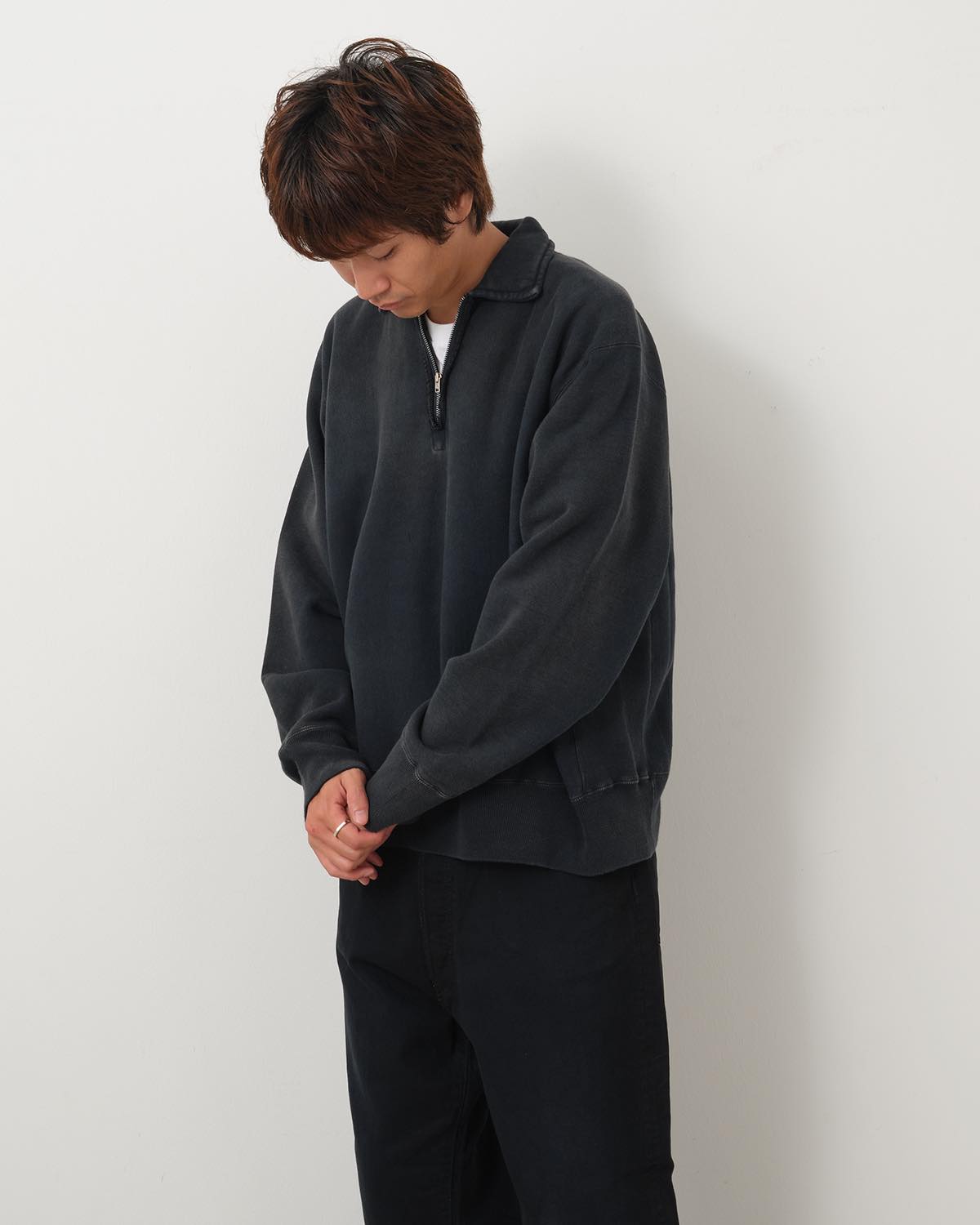 トップス Vintage Half Zip Sweat Shirt size2 VINTAGE HALF ZIP SWEATSHIRT – COVERCHORD