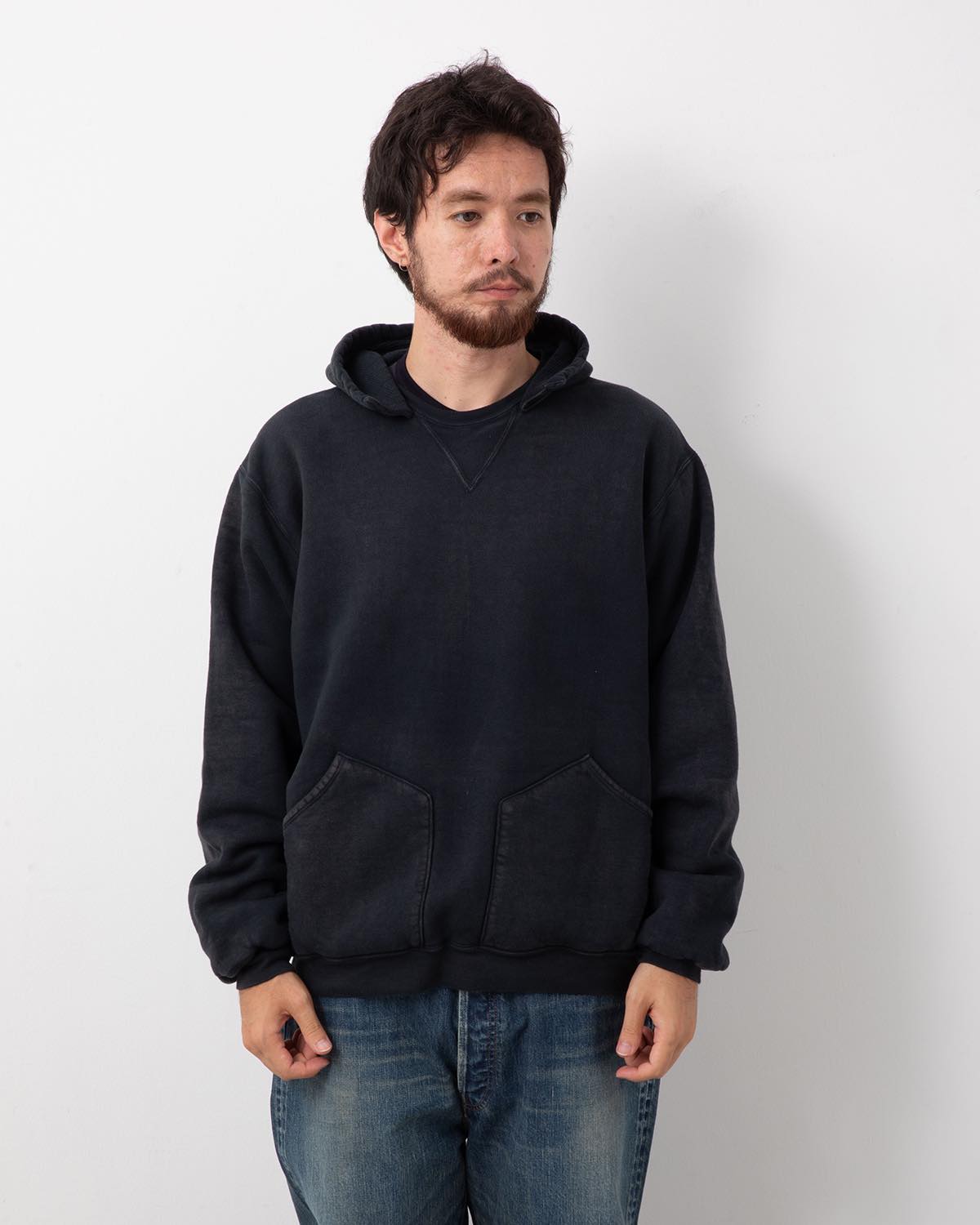 VINTAGE ATTACHED HOOD SWEAT PARKA