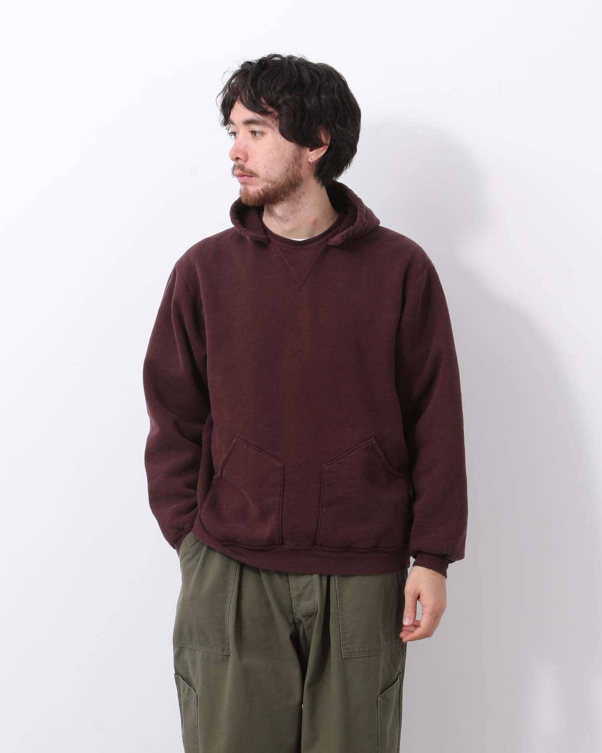 VINTAGE ATTACHED HOOD SWEAT PARKA