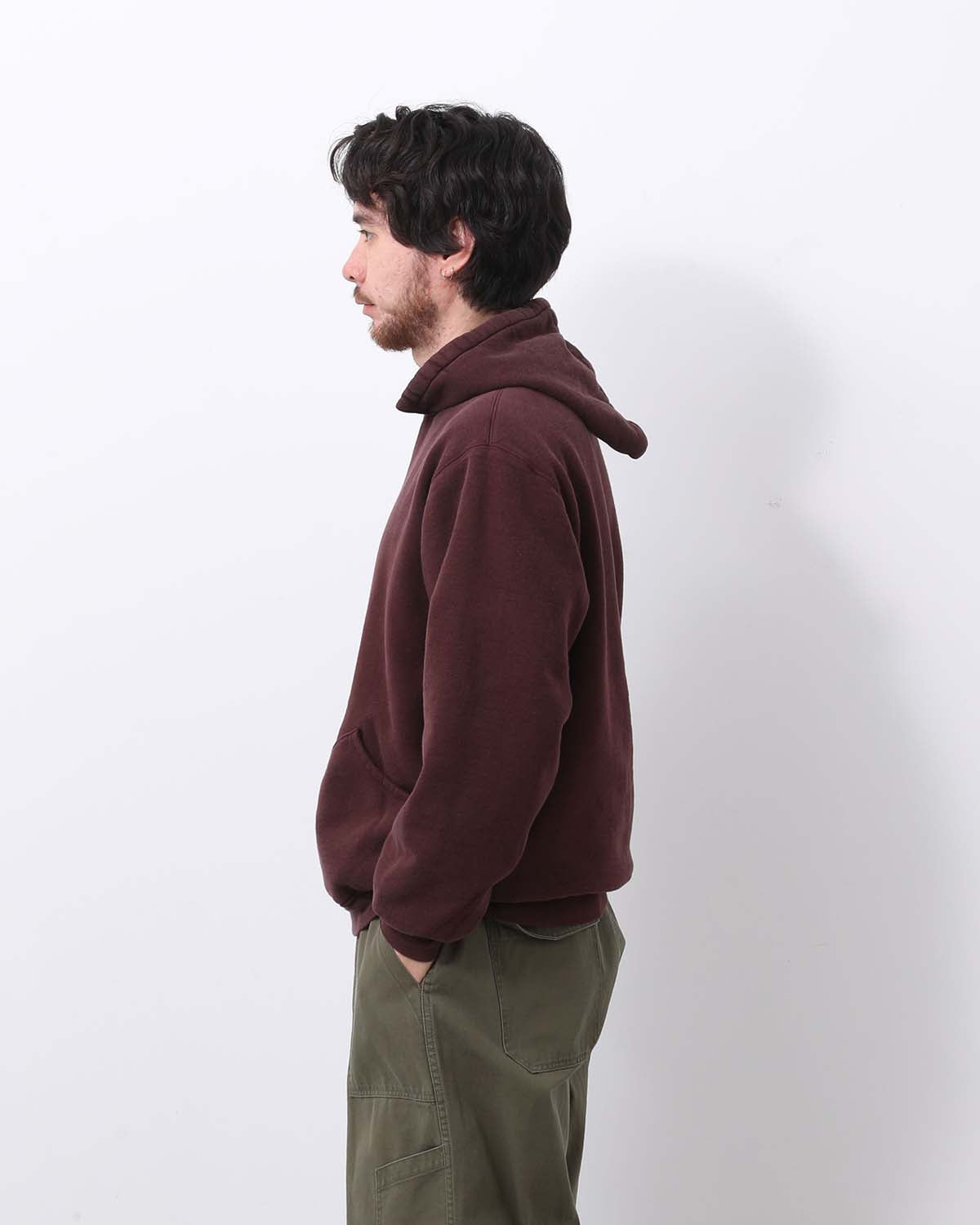 VINTAGE ATTACHED HOOD SWEAT PARKA