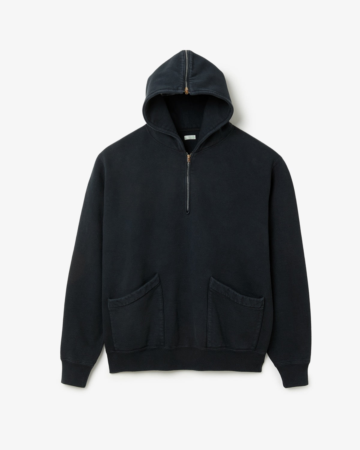 VINTAGE SAILOR HOOD HALF ZIP SWEATSHIRT