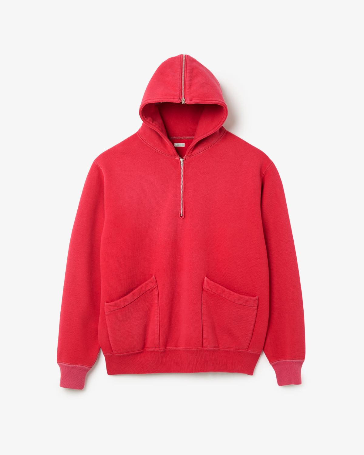 VINTAGE SAILOR HOOD HALF ZIP SWEATSHIRT