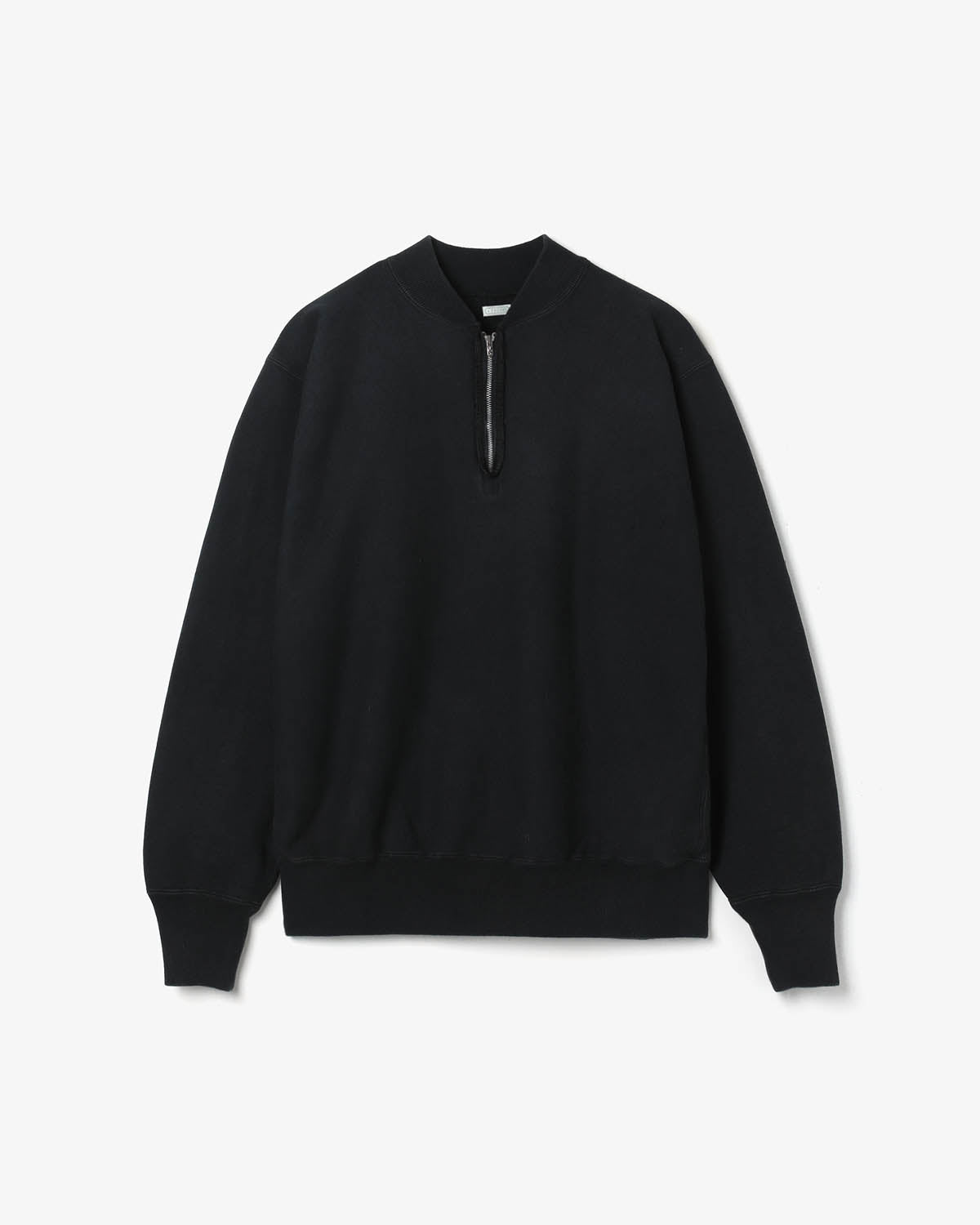VINTAGE HALF ZIP RIB COLLAR SWEATSHIRT