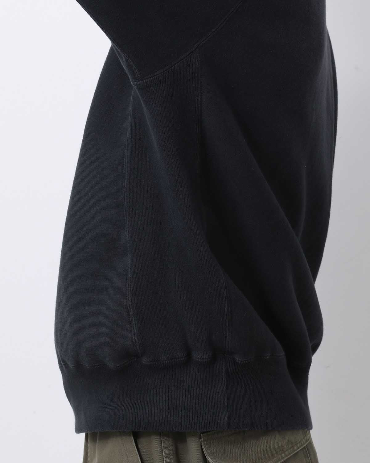 VINTAGE HALF ZIP RIB COLLAR SWEATSHIRT