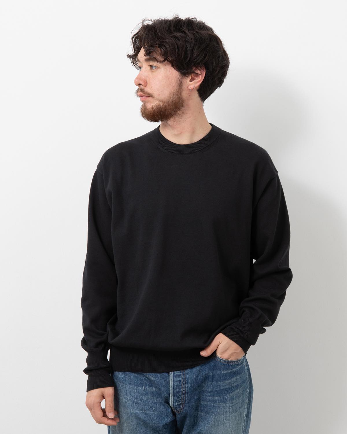COTTON KNIT L/S T-SHIRT