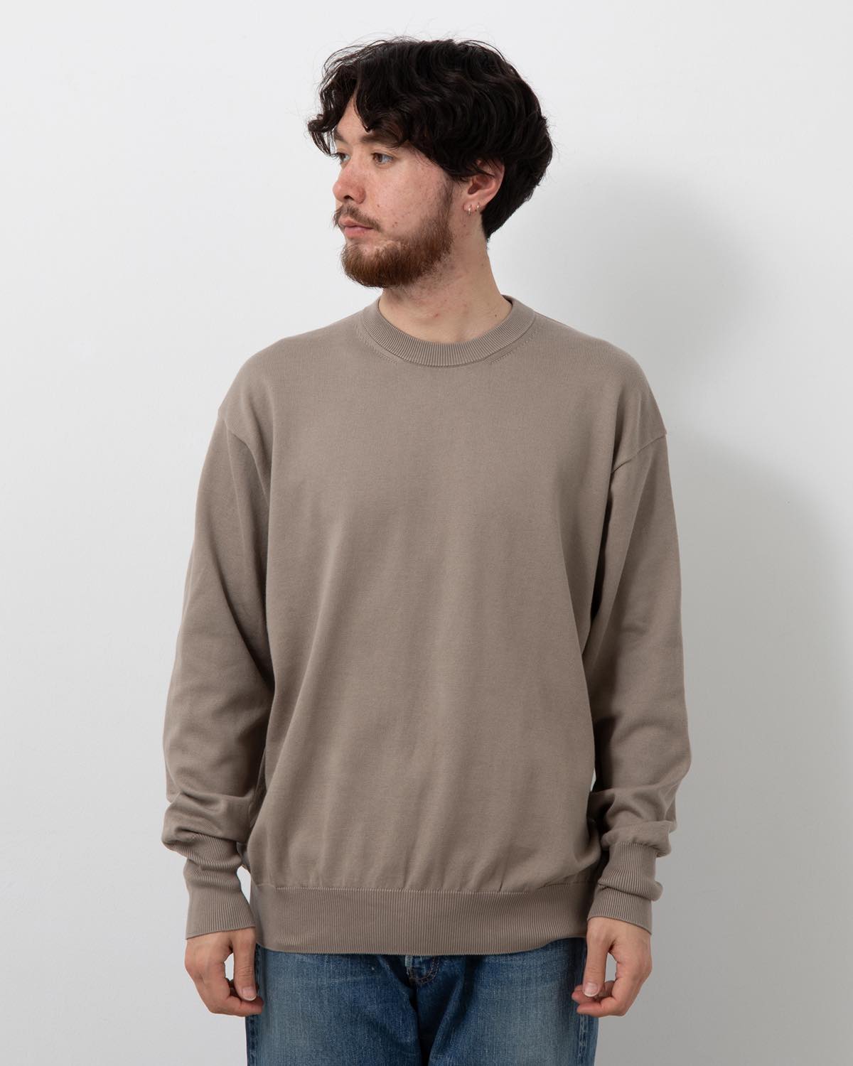 COTTON KNIT L/S T-SHIRT