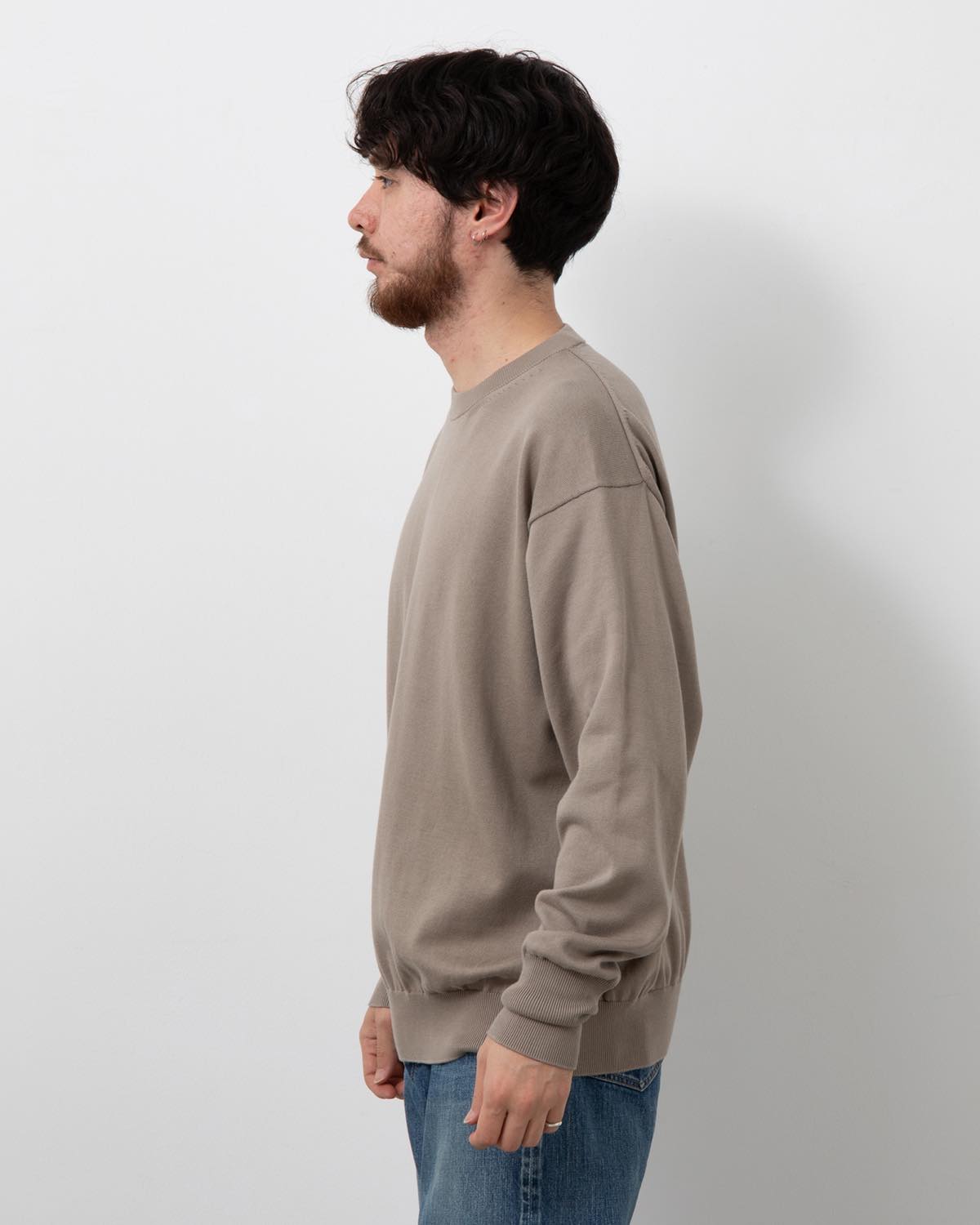 COTTON KNIT L/S T-SHIRT