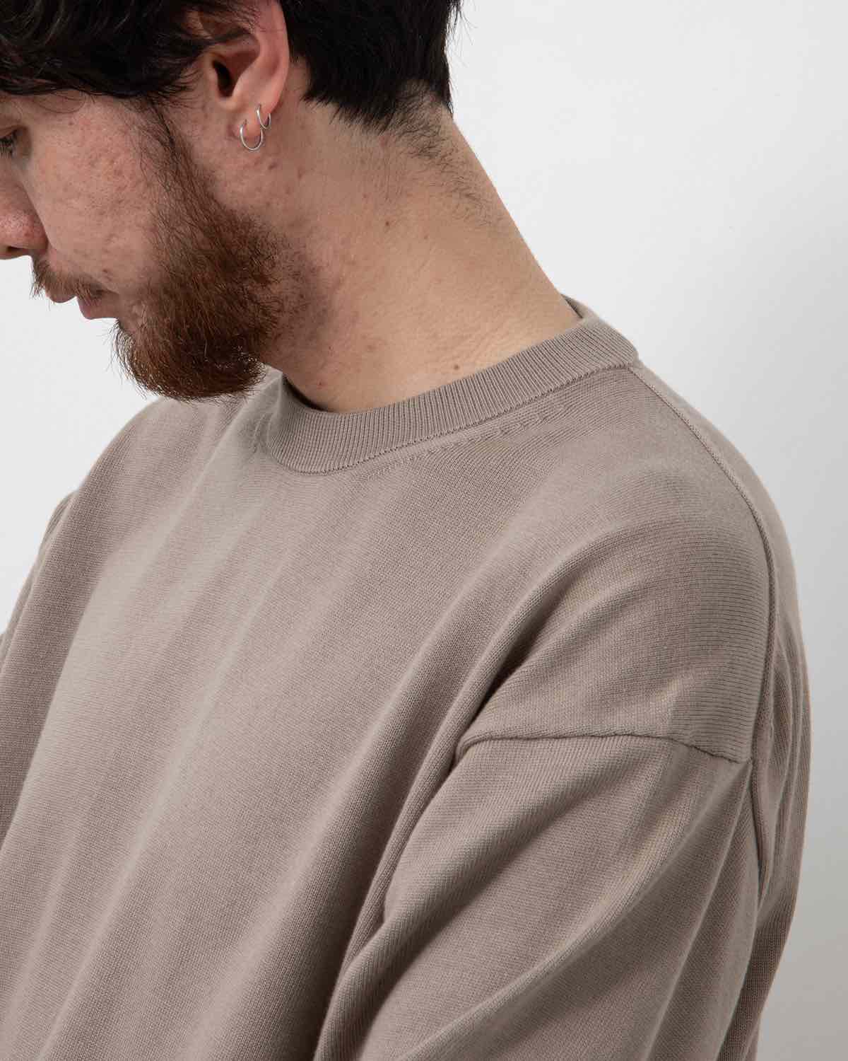 COTTON KNIT L/S T-SHIRT