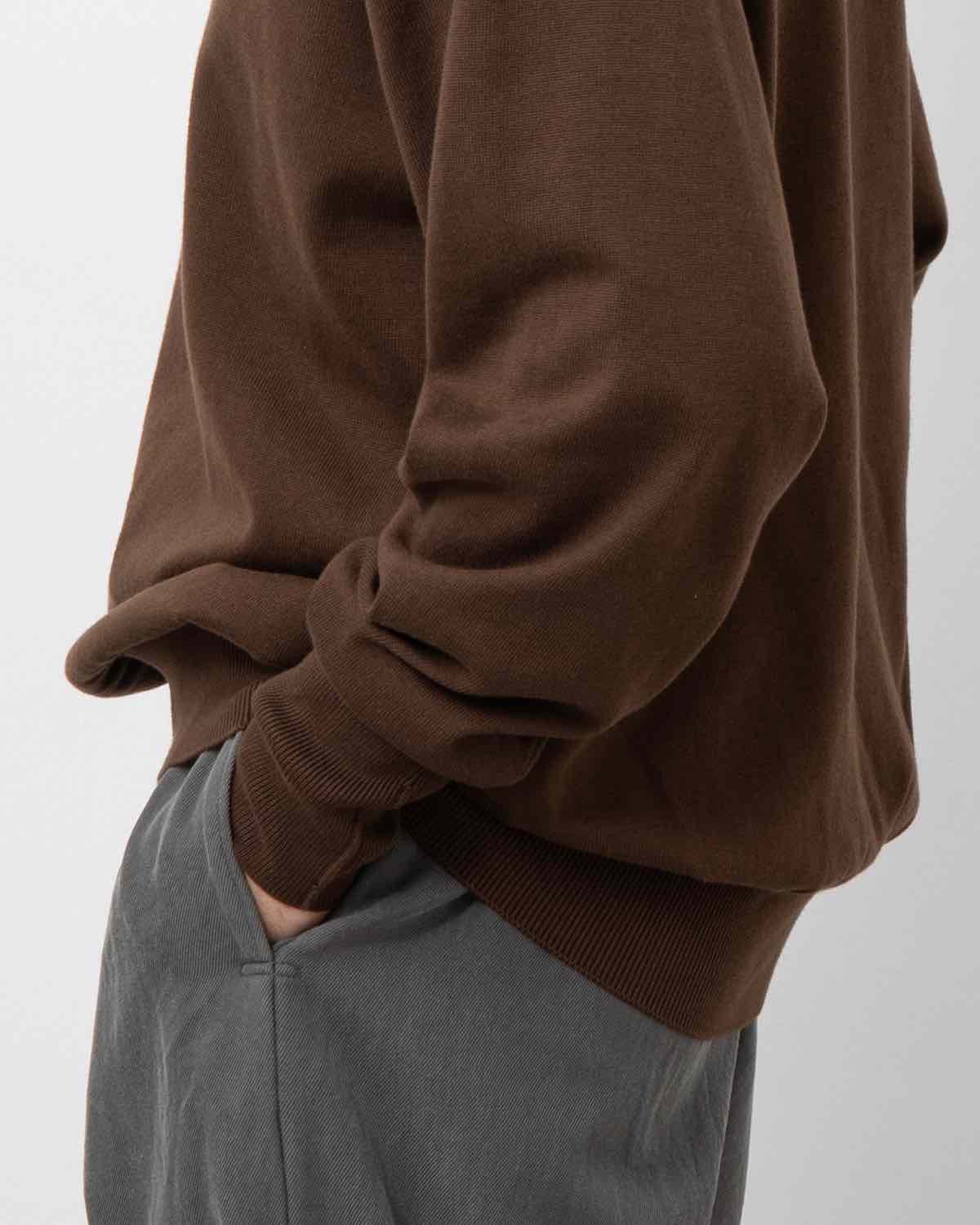 COTTON KNIT L/S POLO SHIRT