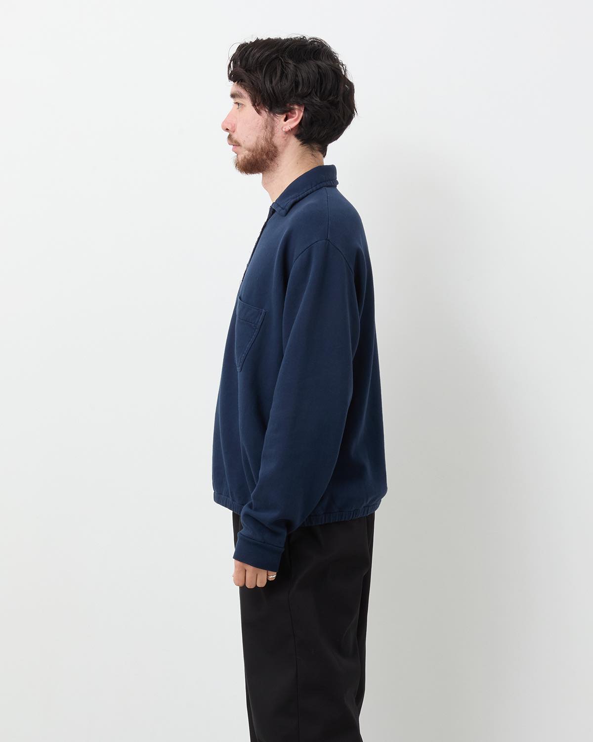 VINTAGE LIGHT WEIGHT HALF ZIP SWEATSHIRT