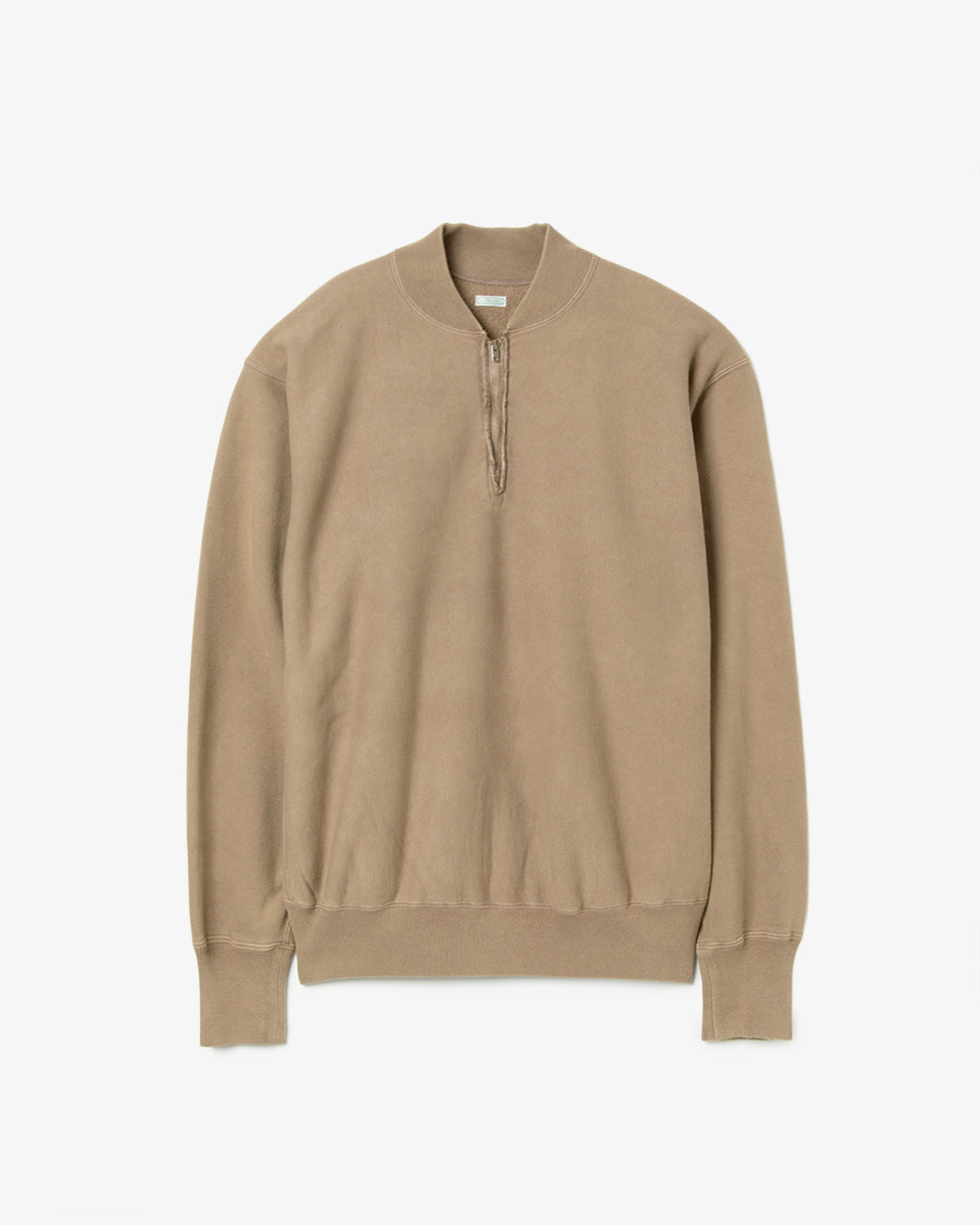 VINTAGE HALF ZIP RIB COLLAR SWEATSHIRT