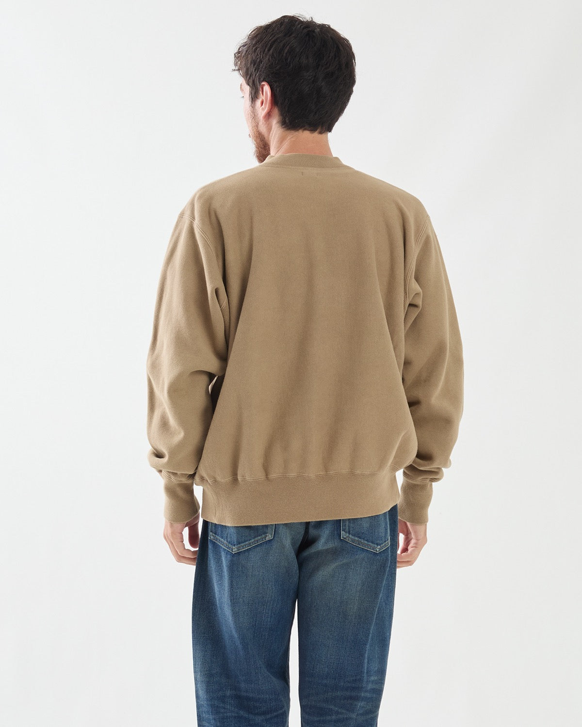 VINTAGE HALF ZIP RIB COLLAR SWEATSHIRT