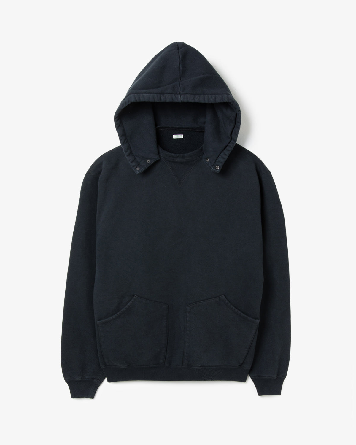 VINTAGE ATTACHED SNAP HOOD SWEAT PARKA
