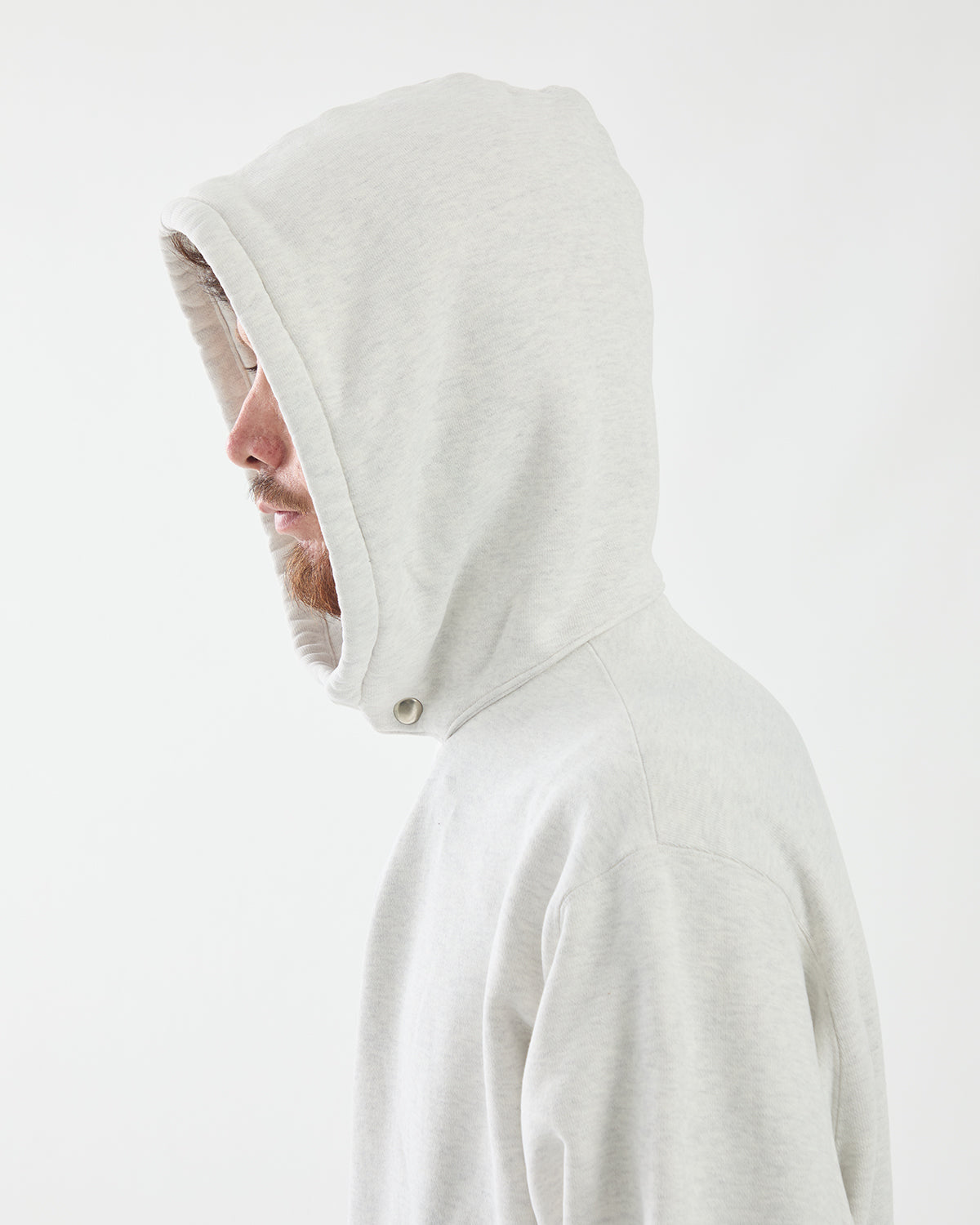 VINTAGE ATTACHED SNAP HOOD SWEAT PARKA