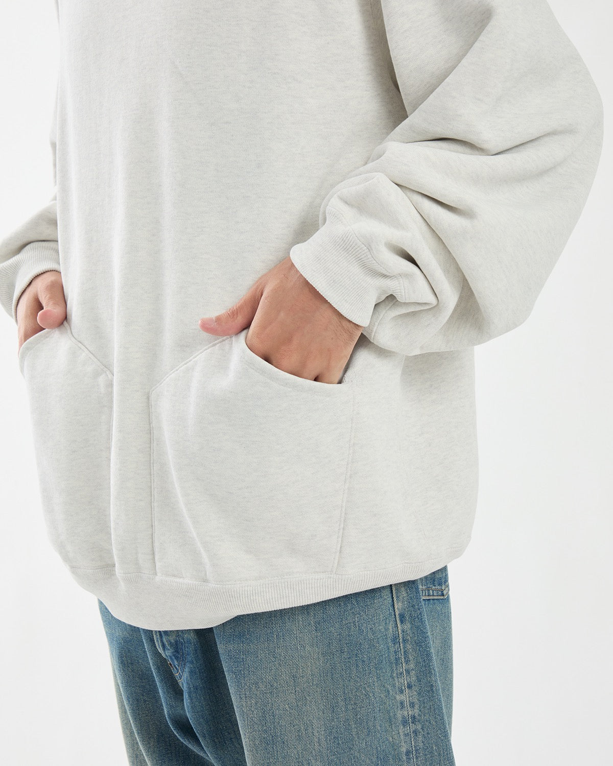 VINTAGE ATTACHED SNAP HOOD SWEAT PARKA