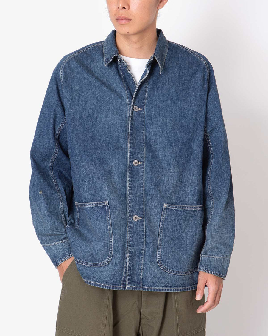 DENIM COVERALL JACKET