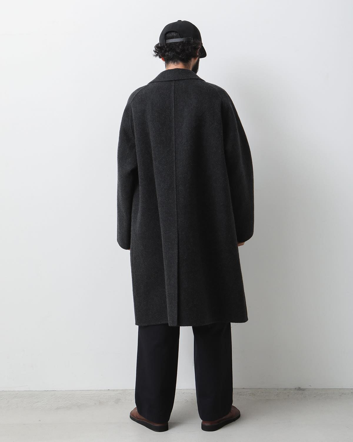 CASHMERE MELTON LONG COAT