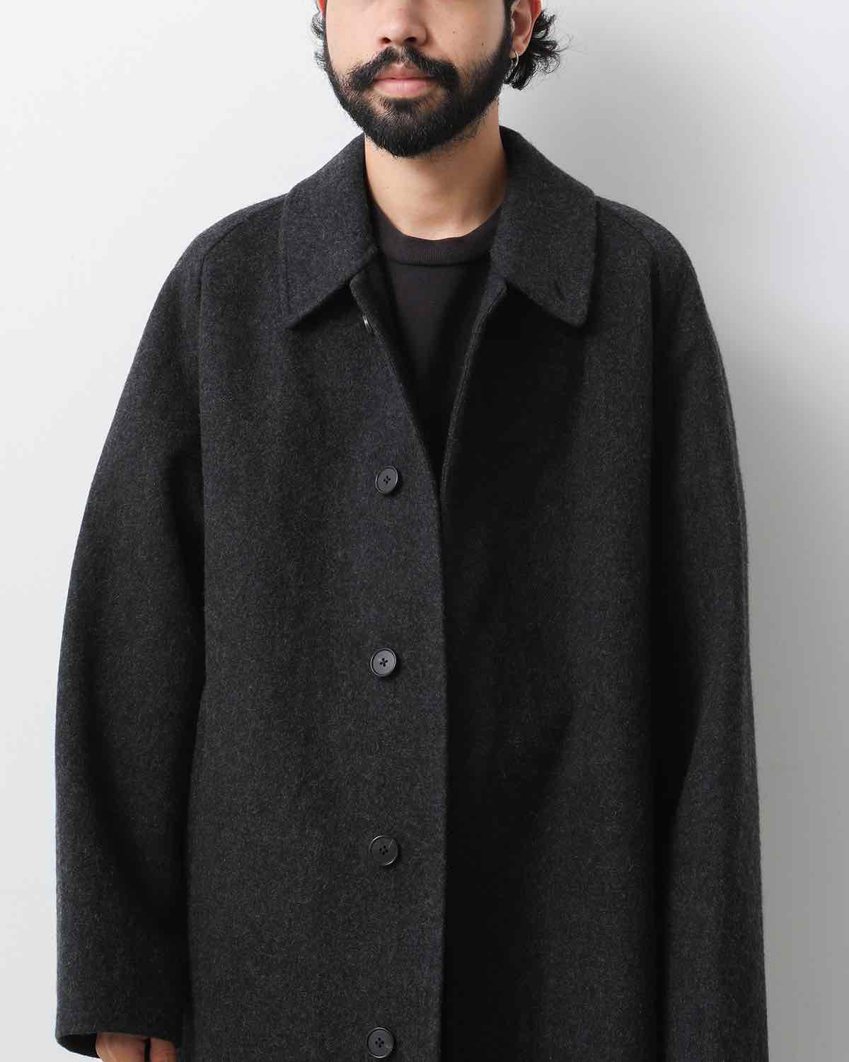 CASHMERE MELTON LONG COAT