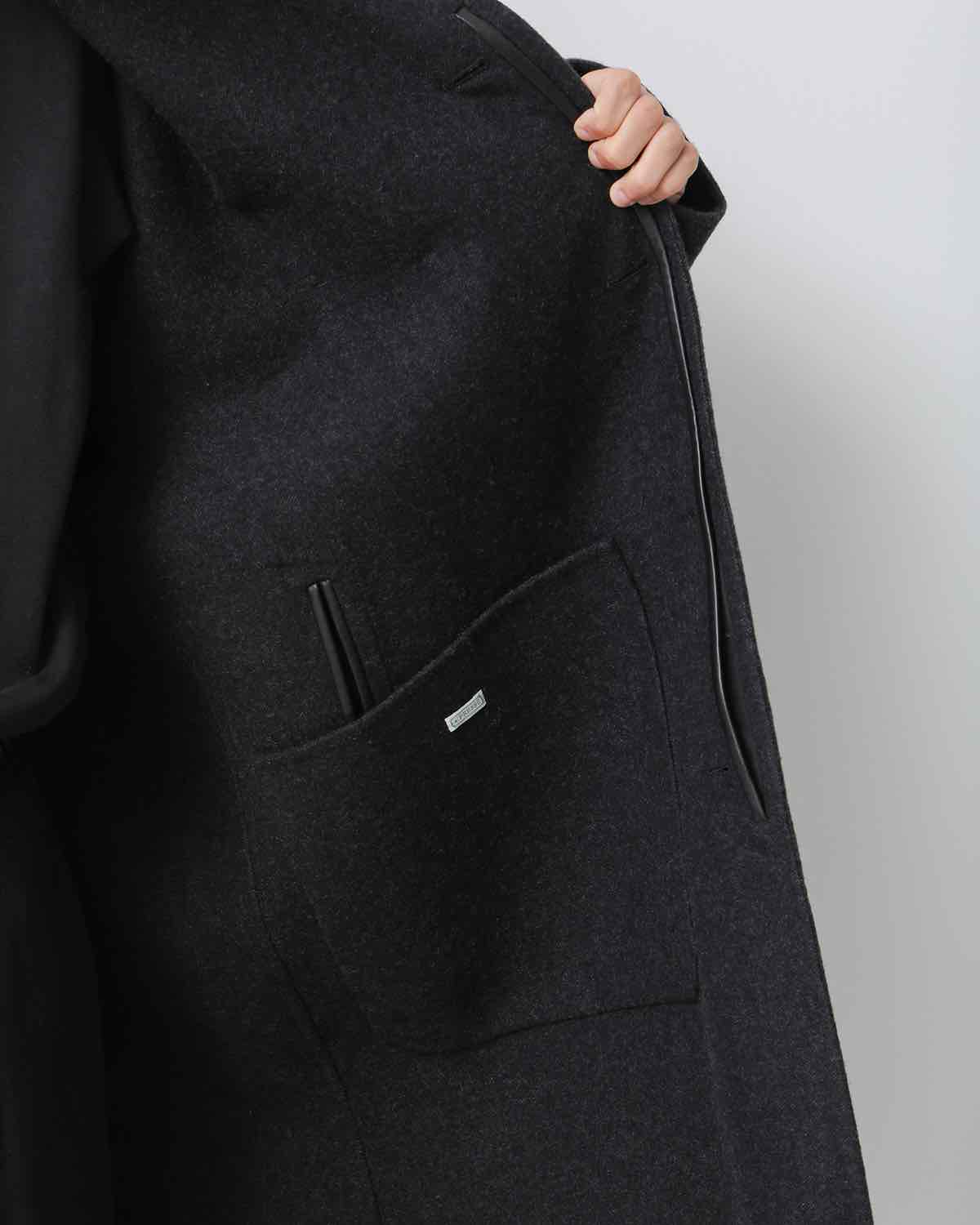 CASHMERE MELTON LONG COAT