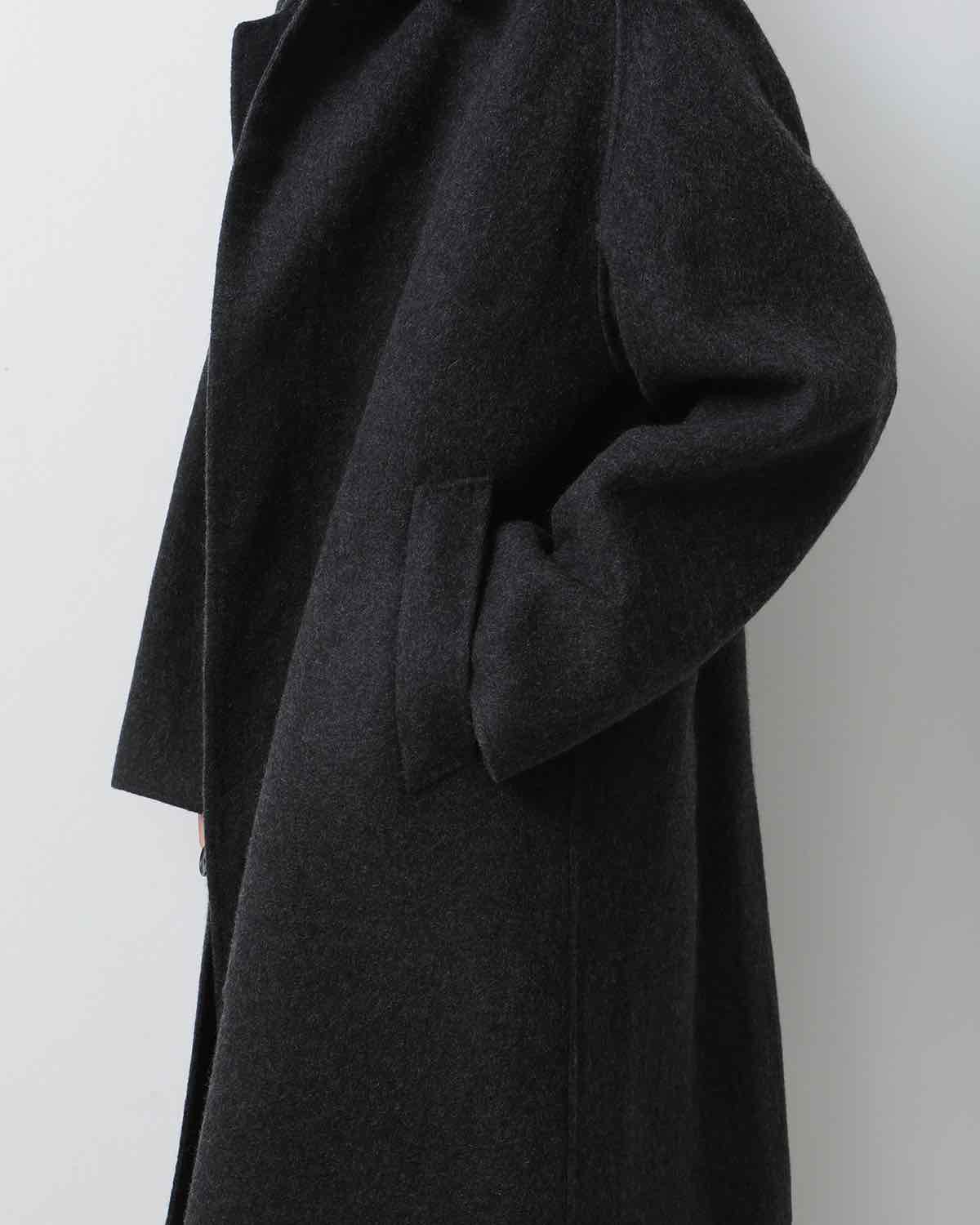 CASHMERE MELTON LONG COAT