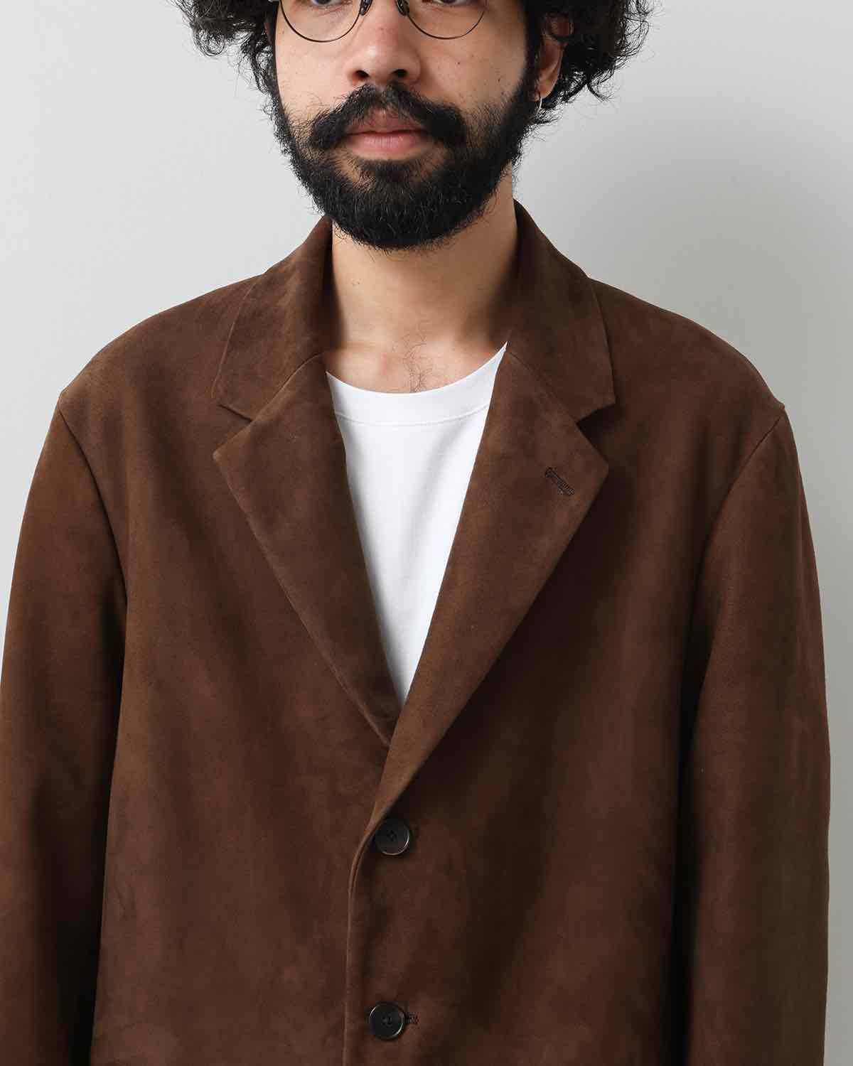 SUEDE TAILORED JACKET